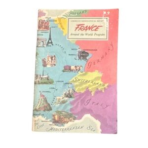 VTG 1956 France American Geographical Society Around the World Program Book